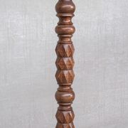 Art Deco Geometric Oak French Mid-Century Floor Lamp