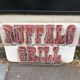 Buffalo Grill sign plate with neon