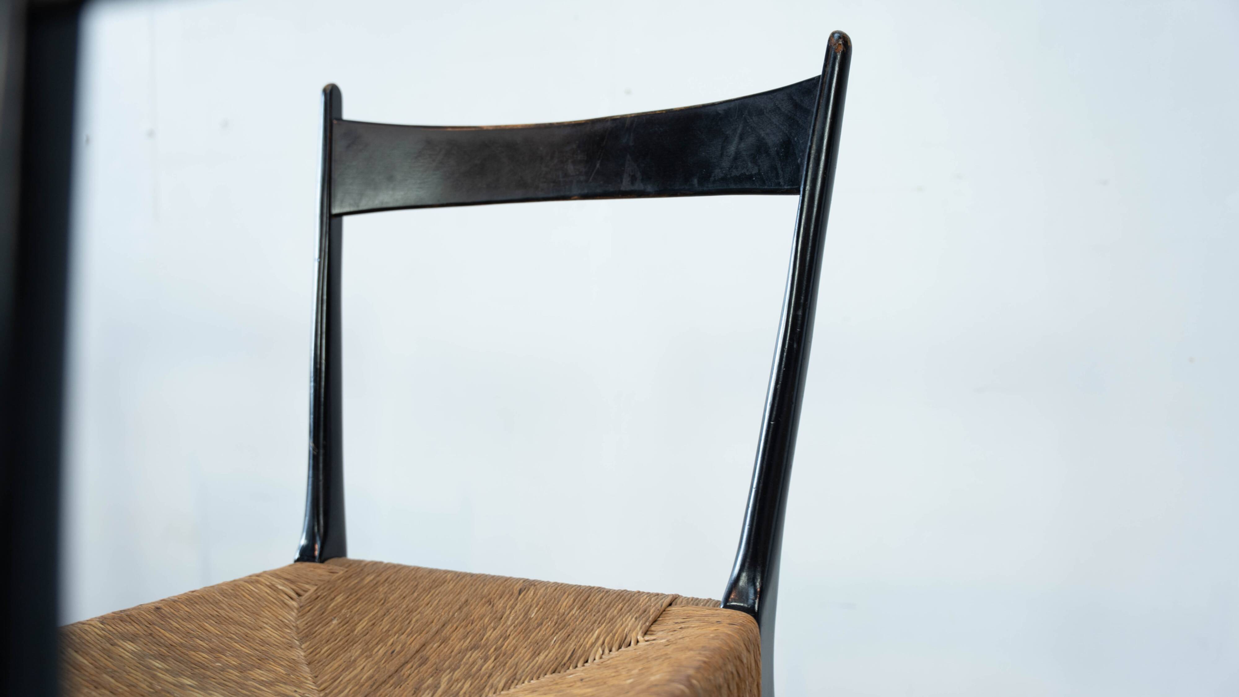 Set of six exceptional S11 dining chairs by Alfred Hendrickx