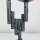 Brutalist iron candlestick, vintage