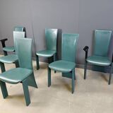 Vintage dining chairs by Pietro costantini, 1980s, set of 6