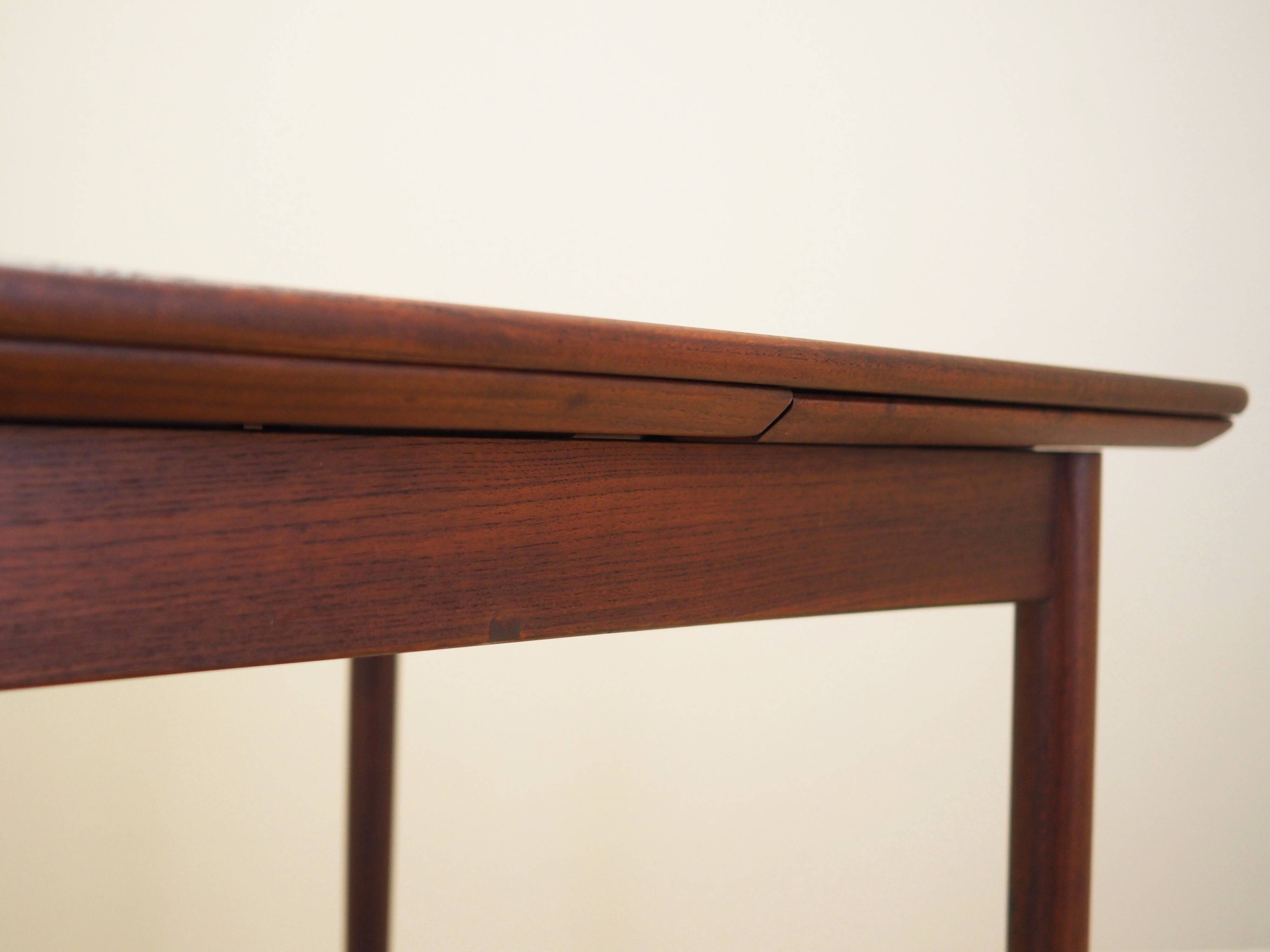 Teak table, Danish design, 1970s, production: Denmark