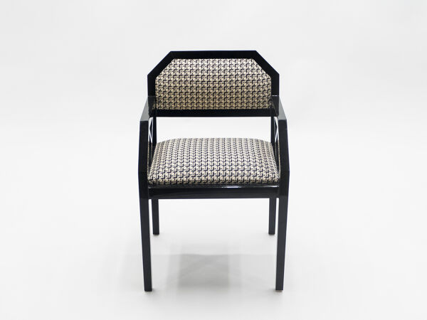 Rare paire de chaises laquées 1970