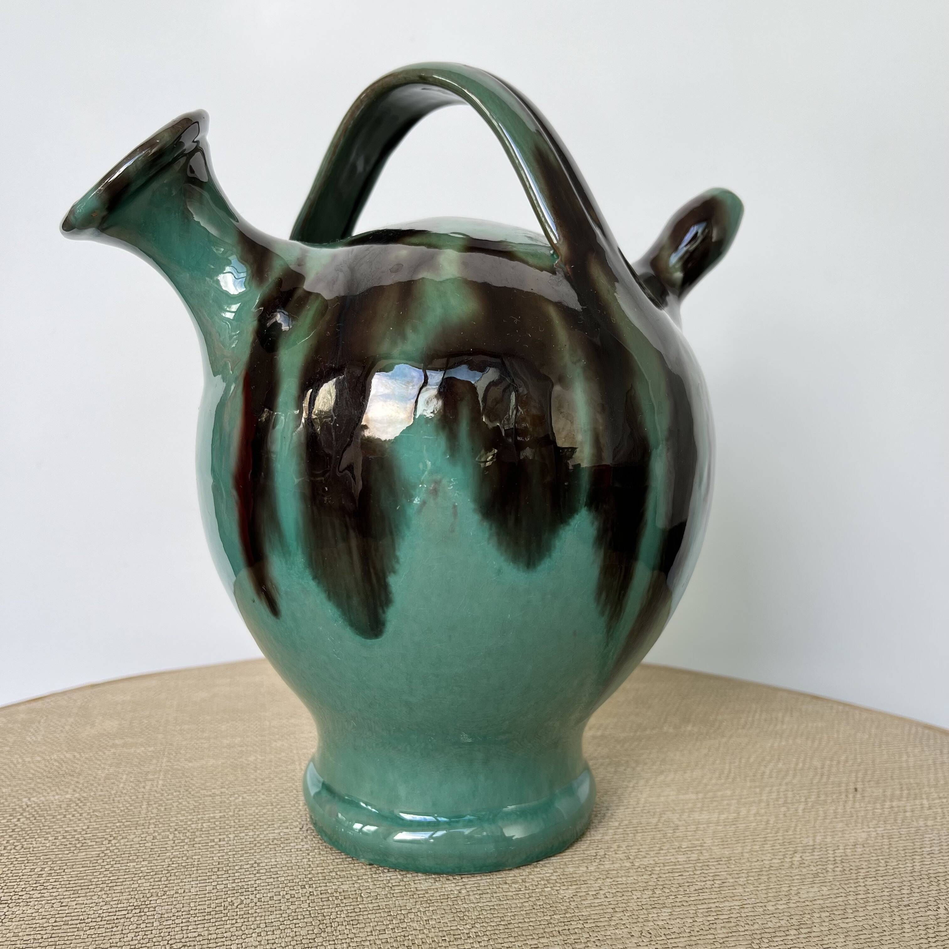 Cruche gargoulette vernissée