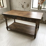 Artist studio oak draper table