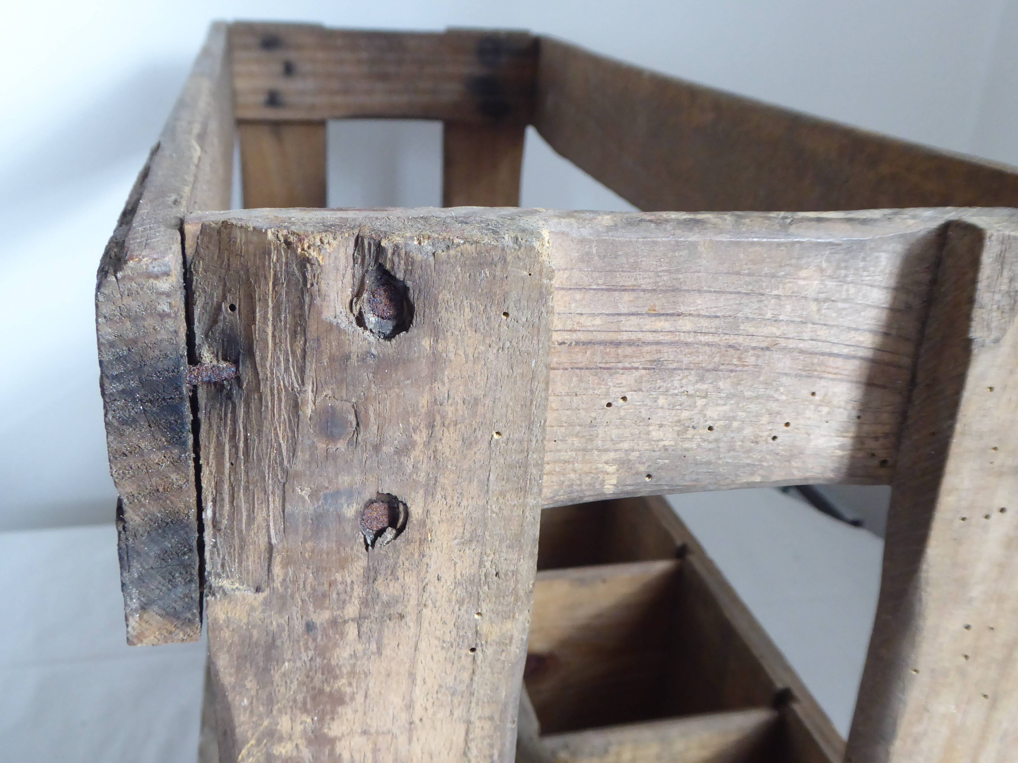 Wooden bottle locker