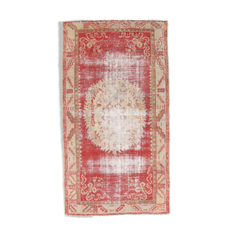 3x6 red and beige turkish rug