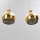 Helge Zimdal two ceiling lamps "Löken" Sweden 1970s