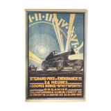24-hour poster of Le Mans Automobiles 1925