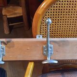 Wall-mounted coat rack with 5 hooks