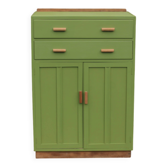 Renovated antique buffet – Herbarium Green (Libéron)