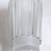 Molded pressed glass vase 1960s Height 22 cm