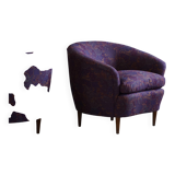 Gio Ponti, Casa E Giardino, a pair of lounge chairs, reupholstered, 1940s