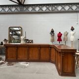 Large corner bar counter from the late 19th century.