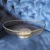 Silver-plated metal basket