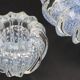 Set of 3 Blue Ercole Barovier "Bullicante" Murano Glass Vase for Barovier &