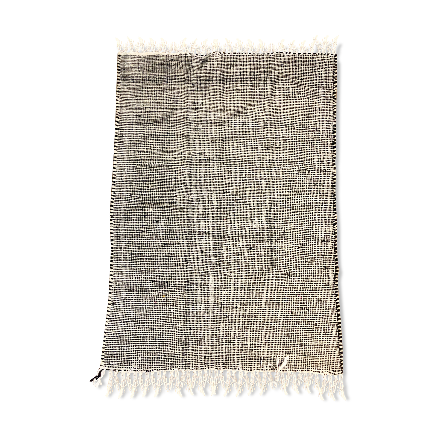 Carpet kilim zanafi black and white100x114cm
