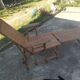 Former rattan and bamboo lounge chair in 1920