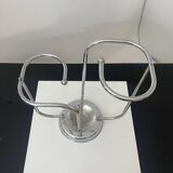 Art Deco Chrome Umbrella Stand in Tubular Steel and Chrome-Plated, Belgium, 1930