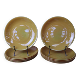 Lot de 6 assiettes à desserts Arcopal modèle Volcan
