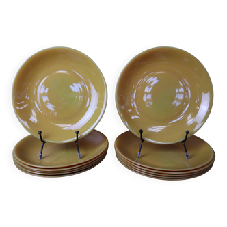 Lot de 6 assiettes à desserts Arcopal modèle Volcan