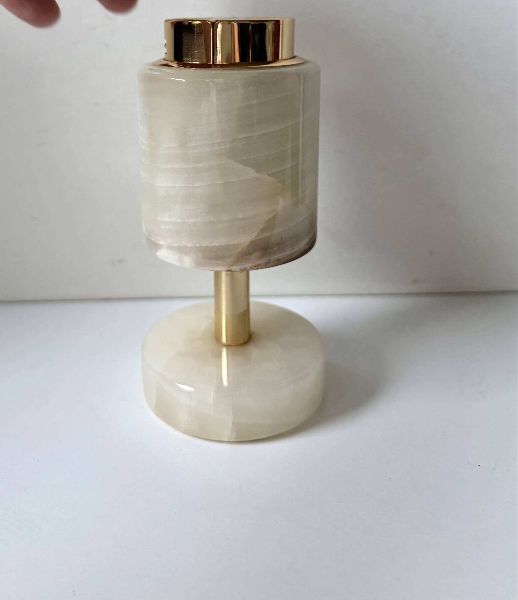 Vintage SAROME Japan Marble Onyx Table Lighter