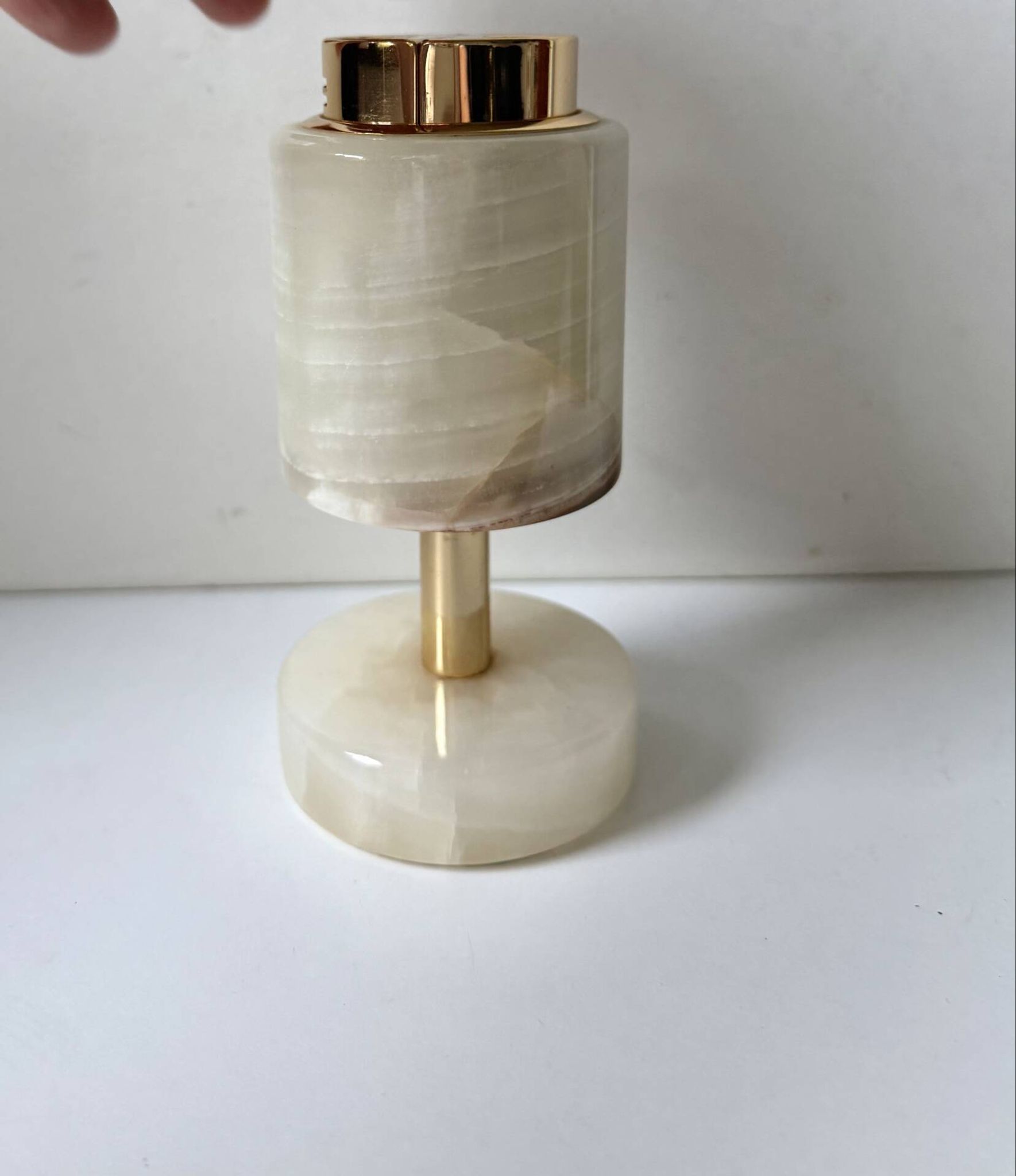 Vintage SAROME Japan Marble Onyx Table Lighter