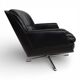 Fauteuil en cuir Eugen Schmidt, 1960