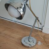 Pair of chrome lamps