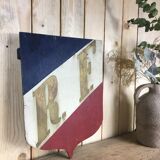 Old flag door French Republic