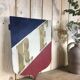 Old flag door French Republic