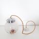 Vintage pendant lamp - Globe glass Mazzega Murano - 70s