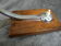 Lampe de table ou bureau verre et bois vintage