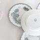 Set of 4 flat plates Terre de Fer, Saint Amand, Daisy