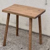 Brutalist table wood raw