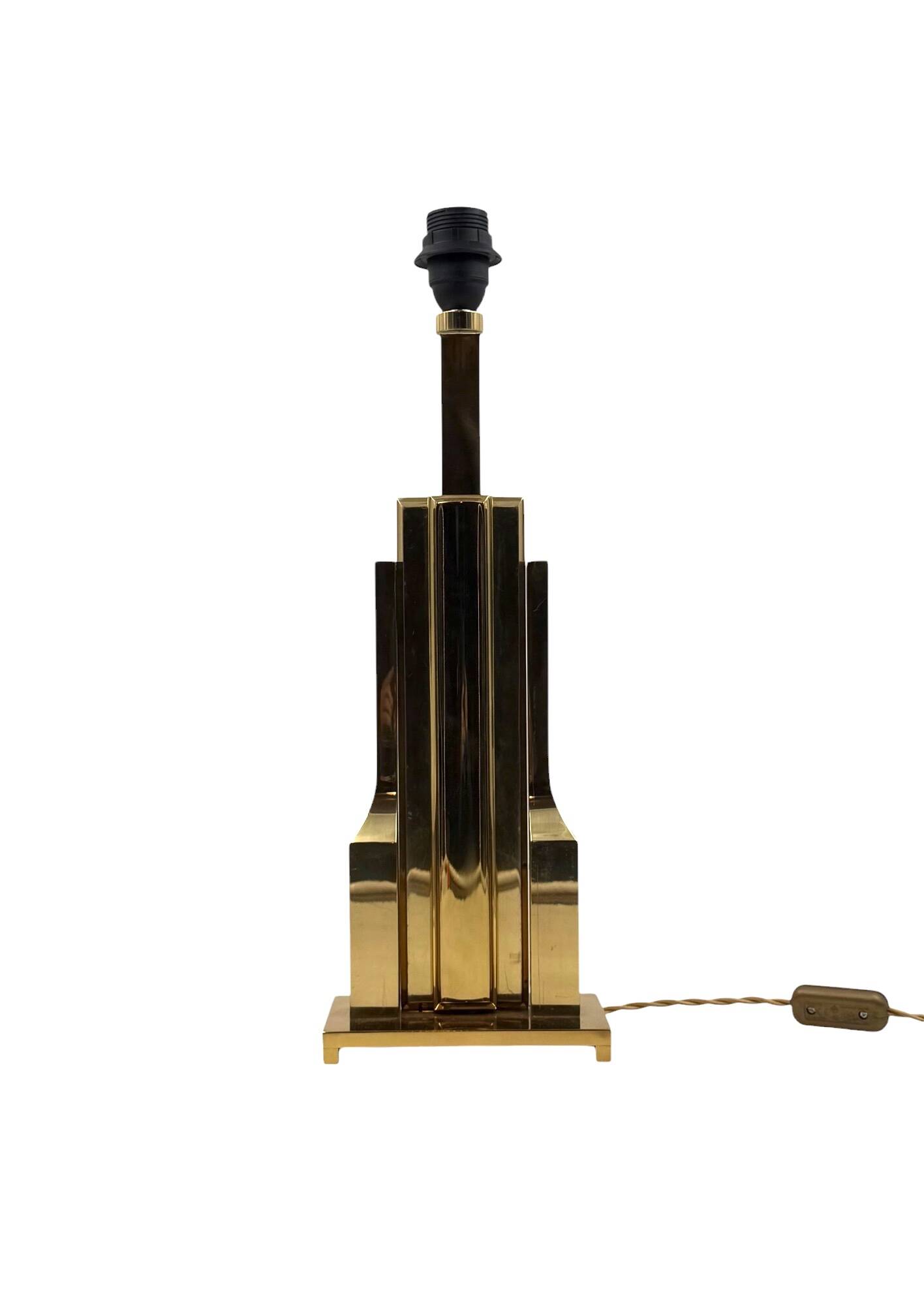 Luciano Frigerio, Hollywood Regency mod. Tartaro table lamp base, Italy 197