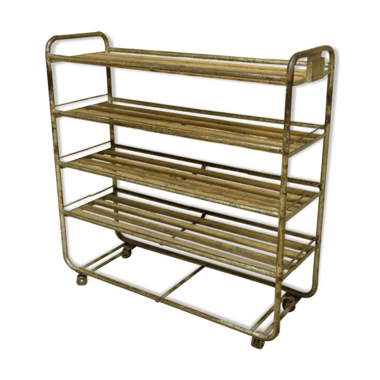 Industrial trolley, factory.