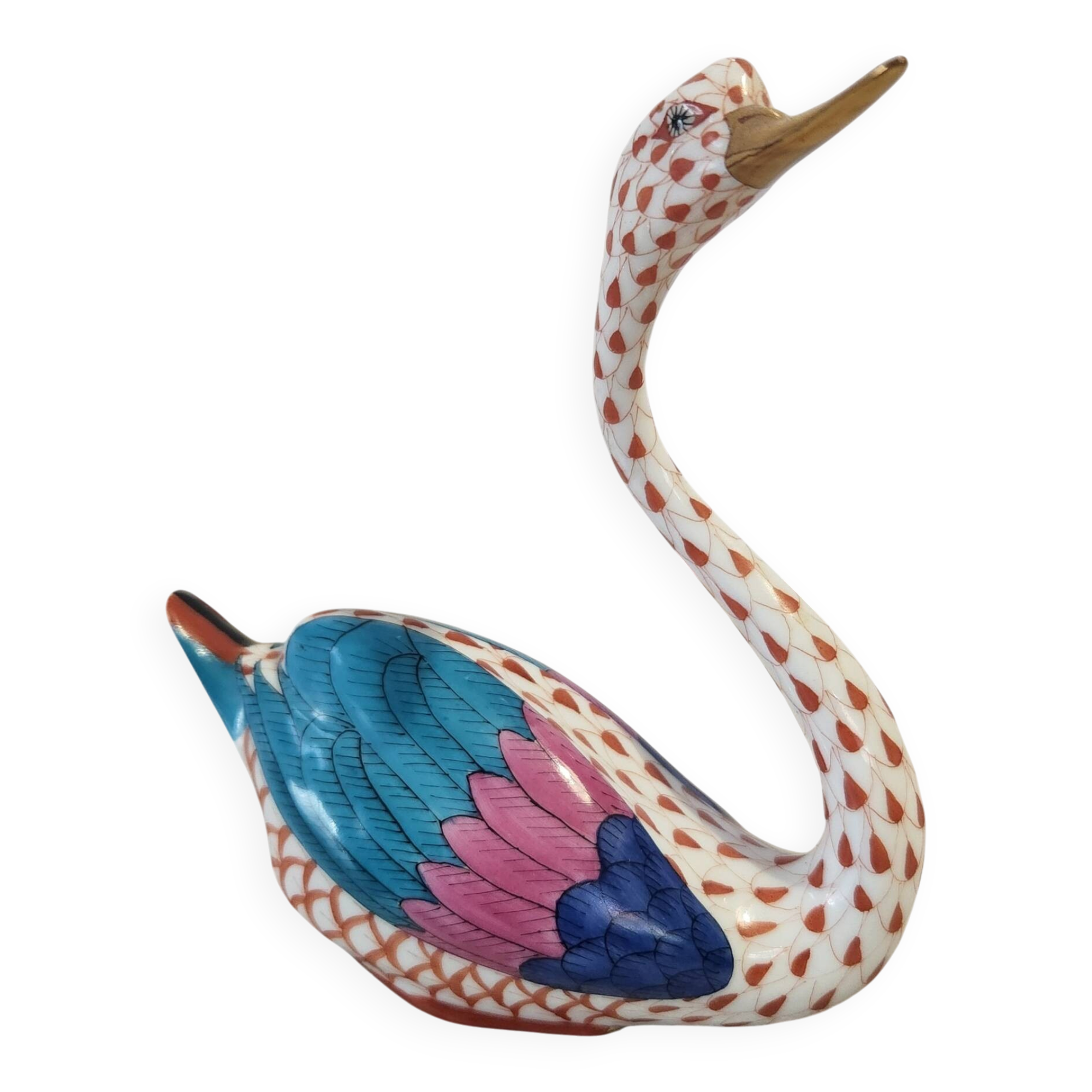 Herend porcelain swan