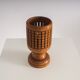 Vintage wooden lattice accent lamp