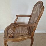 Louis XV style fluted cabriolet armchair