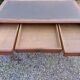 desk, leather top