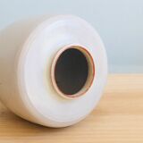 H10cm enamelled terracotta vase