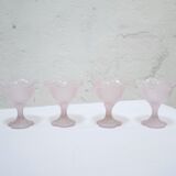 Series of 4 vintage ice cups