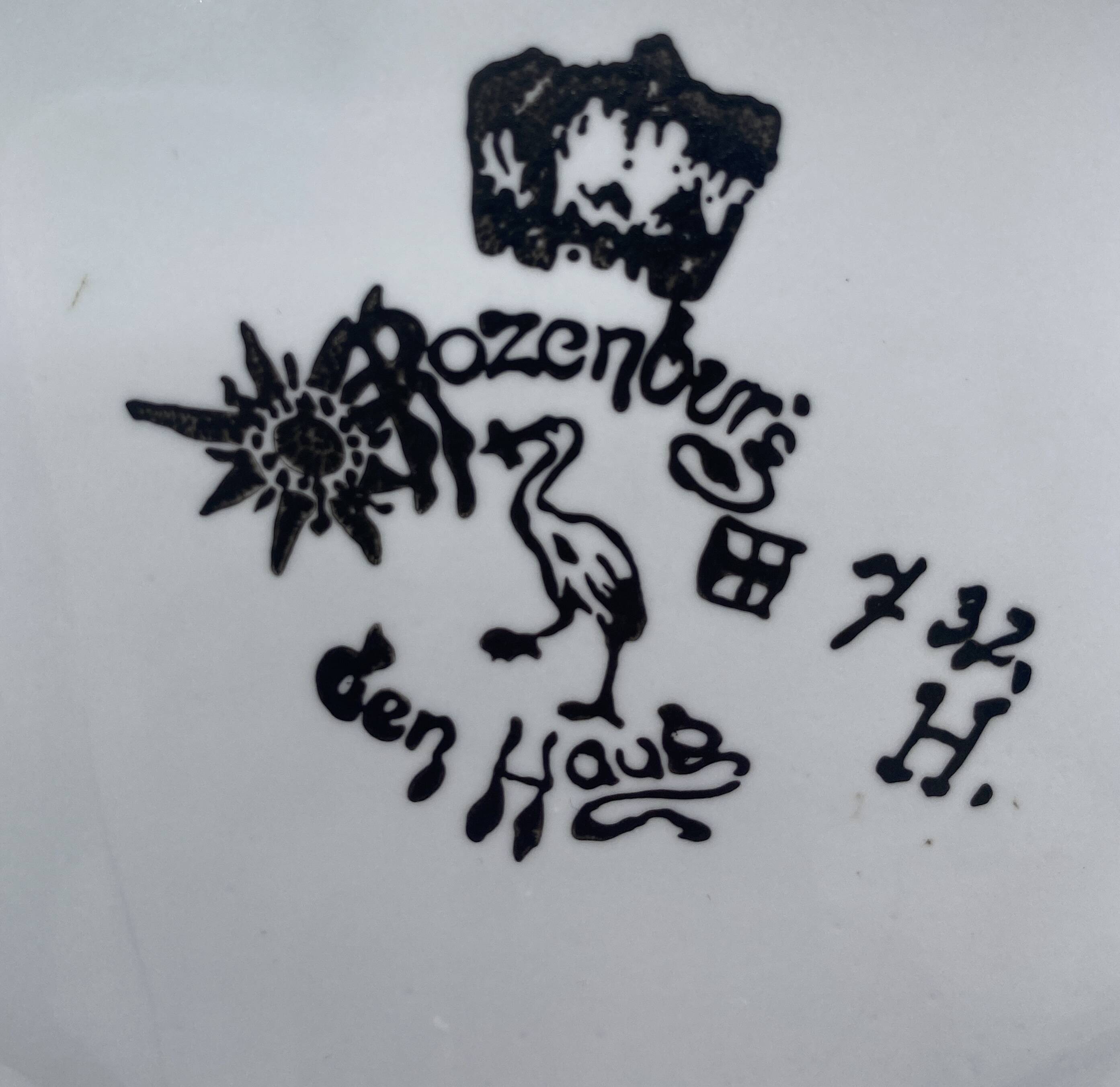 Plaque murale apocryphe par Rozenburg - 44 cm