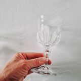 12 verres à pied vintage en cristal d´Arques