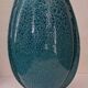 Turquoise vase signed Delmotte