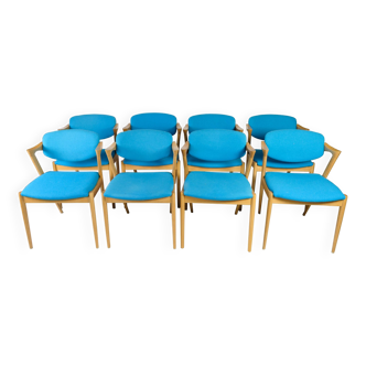 Set Of Eight Dining Room Chairs Model 42 By Kai Kristiansen