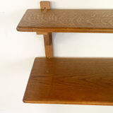 Double vintage wooden shelf