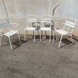 Set of 4 Tolix chairs/armchairs
