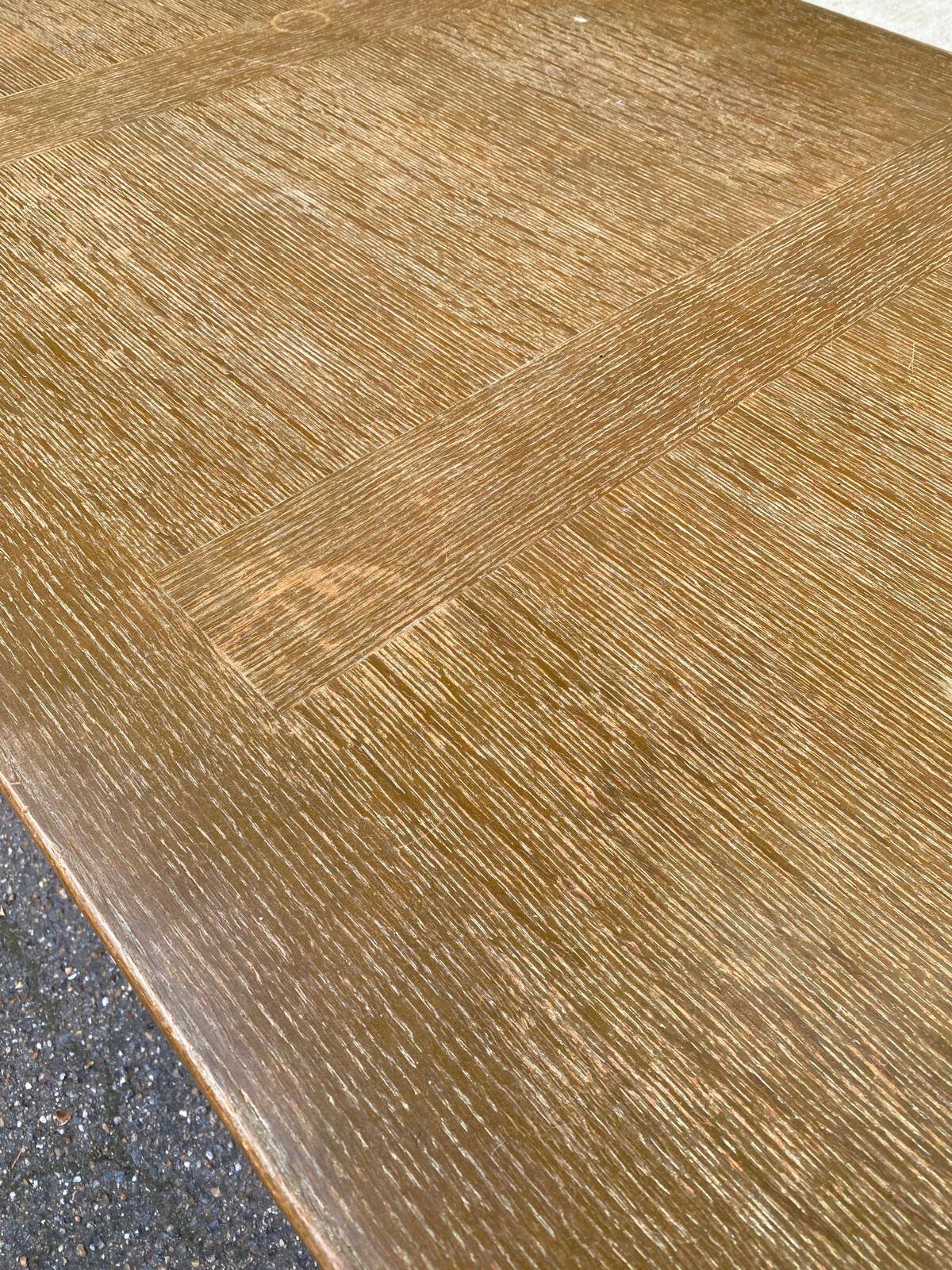 Table à manger de ferme extensible renaissance espagnol patinée 10 places